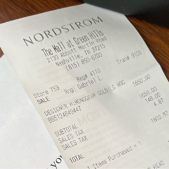 Saint Laurent YSL Monogram Small Wallet on Chain in Grained Leather MINT - Picture 14 of 14